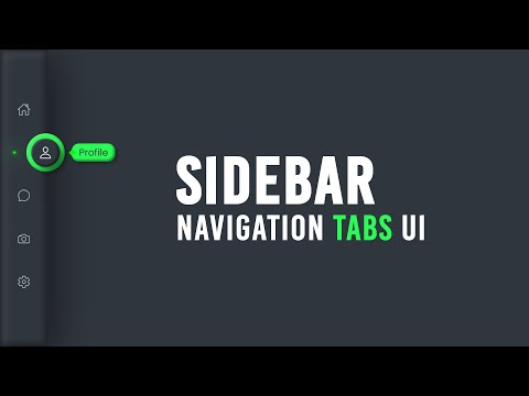 Sidebar Navigation Tabs Menu Design using Html CSS & Javascript