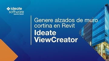 Genere alzados de muros cortina en Revit con Ideate ViewCreator