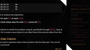 Counting Days by Ptt and Area in R: A Step-By-Step Guide