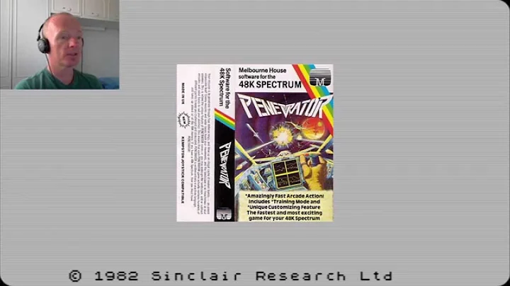 ZX SPECTRUM VINTAGE GAMING PENETRATOR