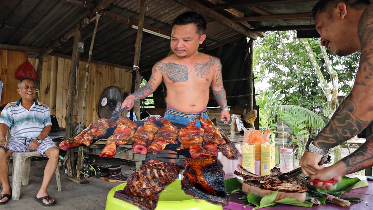 Adik Jadi CHEF Bakar Babi Hutan // Santai Petang Di Studio Bersama Family…//
