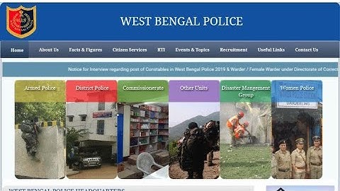 WB Police Constable interview E-Call letter Released & Warder police interview Call letters declared