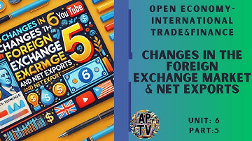 💸AP MacroEconomics Unit 6.5: Changes in the Foreign Exchange Market and Net Exports💸
