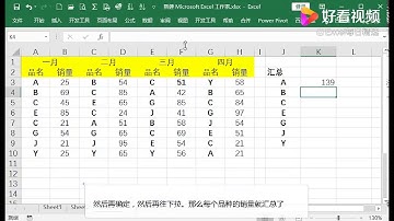 多表求和，就用SUMIF函数，但有一个细节要注意 好看视频