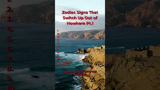 Zodiac Signs That Switch Up Out of Nowhere Pt.1 #astrology #ranking #taurus #capricorn #virgo