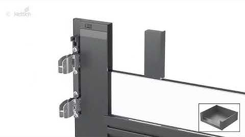 Drawer system AvanTech YOU  Customisable front panel  Assembly animation