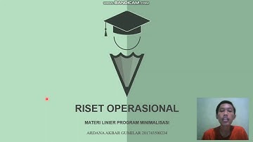 Riset Operasional - Pemrograman Linier Metode Grafik (Kasus Minimasi)