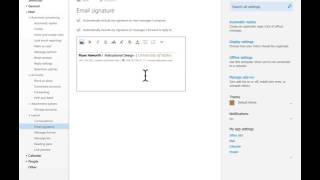 This is a short tutorial on how to update your email signature in
microsoft outlook 365, the online application use by university of
idaho.