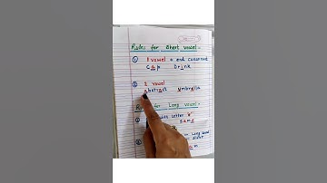 rules for short and long vowel sounds| shorts