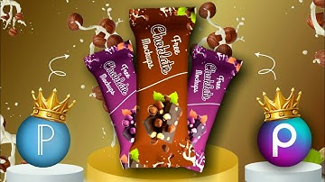 How To Make Product Packaging DesignTutorial On Android Using pixellab|Picsart|Chocolate|Can Mockup