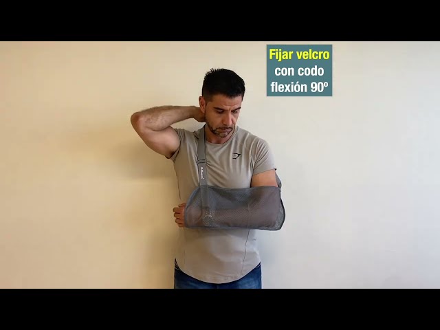 Hombro/codo tutorial #01: Cómo colocar un cabestrillo simple en hombro/codo operado