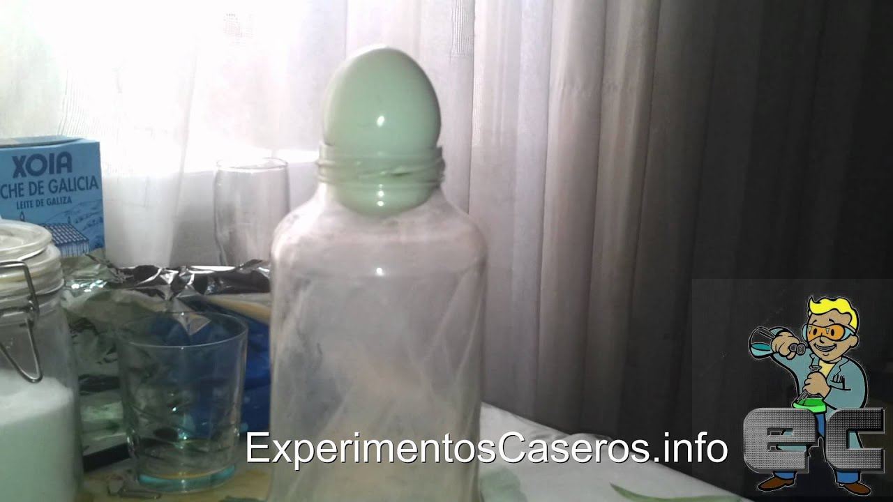 Cómo meter un huevo dentro de una botella (Experimentos 