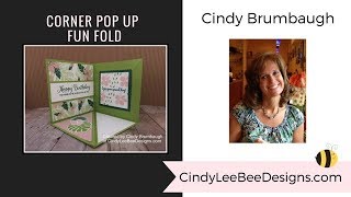Stampin' Up Tropical Chic Corner Pop Up Fun Fold