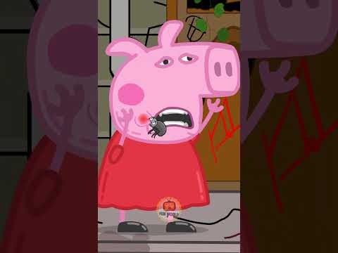 Peppa Pig Bitten By Spider #animationmeme #funnycartoon #peppapigparody #peppapig
