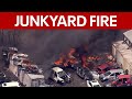 Junkyard fire rages in Philadelphia