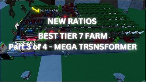 (NEW RATIOS) Best tier 7 farm - Mega Transformer | Roblox factory simulator