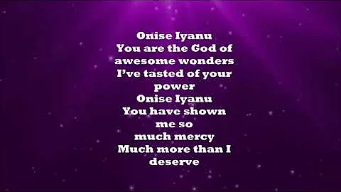 Onise Iyanu   / Nathaniel Bassey Lyrics