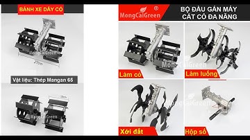Giới thiệu cấu tạo, chức năng và Test bộ sạc cỏ, xới đất, làm rãnh luống đã năng gắn máy cắt cỏ VIP