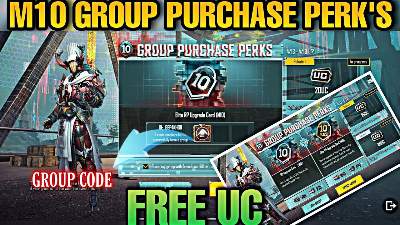 M10 GROUP PURCHASE PERKS EVENT EXPLAIN