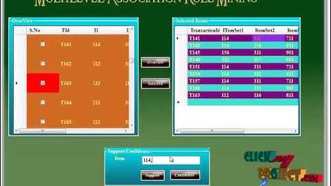 Final Year Projects | A Novel Algorithm for Cross Level Frequent Pattern Mining in Multidatasets