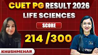 CUET PG 2026 Life Sciences Topper 🏆 | Score 214/300 | Khushmehar Success Story | VedPrep CUET PG