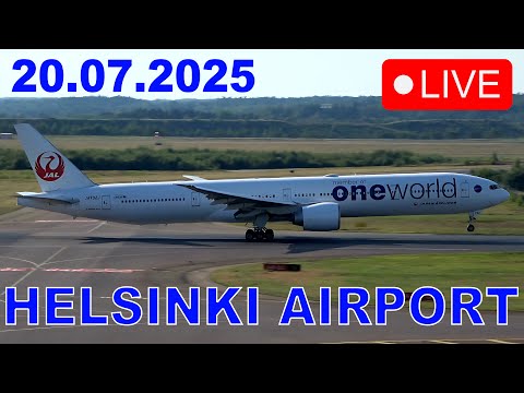 JAL Oneworld Livery 777 & DC3 🔴 LIVE Helsinki Airport Plane Spotting (EFHK/HEL)