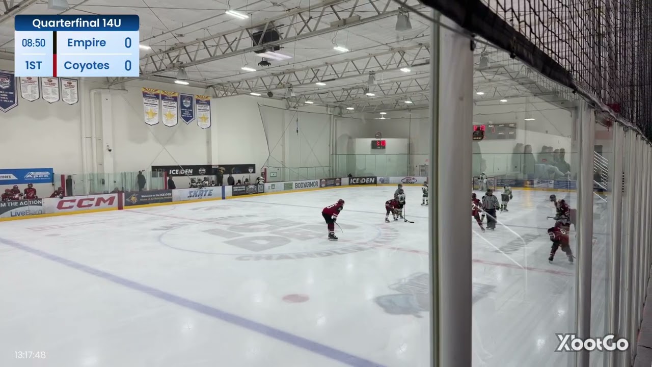 1st period 14U coyotes vs Empire HC