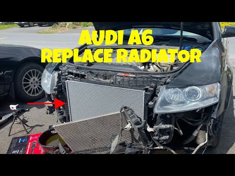 ПРОСТОЙ СПОСОБ - Как поменять радиатор Audi A6 C6