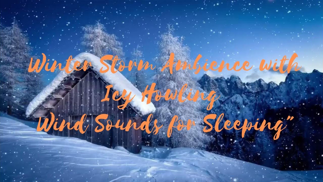 Winter Storm Ambience with Icy Howling Wind Sounds for Sleeping ...