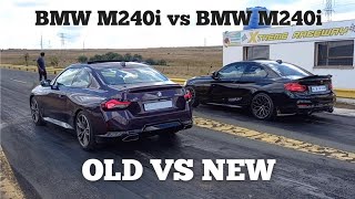 2021 BMW M240i G42 vs 2018 BMW M240i F22 drag race|| Cars924