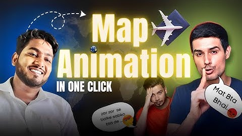 Map Animations in 1 Click | Easy Tutorial Without After Effects #MapAnimation #MapTutorial #editing