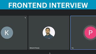 FRONT END DEVELOPER(ReactJS) interview No-33| Got SELECTED🎉