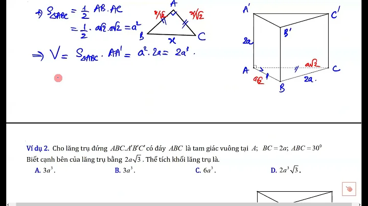 Top 12 thể tích lăng trụ lục giác đều