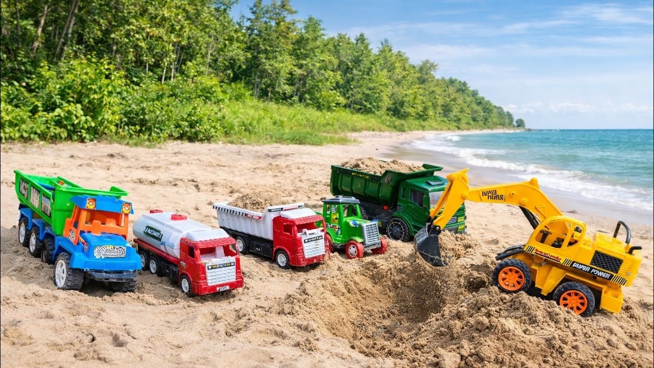 JCB Tractor Dumper Cartoon | New BharatBenz Dumper Loding Muddy Accident Puling Out JCB5X #jcb #toys