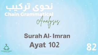 Surah Al Imran Ayah No.102 (Chain Grammatical Analysis)