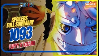 ONE PIECE CHAPTER 1093 - OFFICIAL FULL SUMMARY - LUFFY X KIZARU