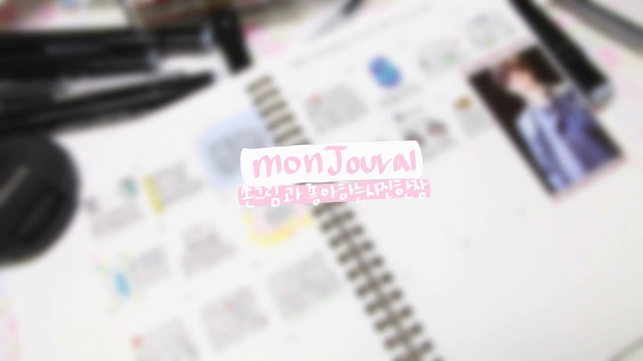 [diary decoration] mon journal 2월 다이어리 사진과 손그림으로 다이어리 꾸미기