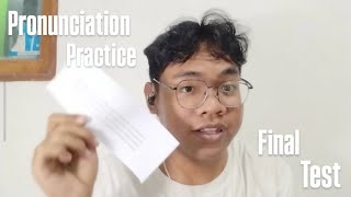 Pronunciation Practice Final Test - B