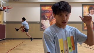 Practicing because I made it to the NBA