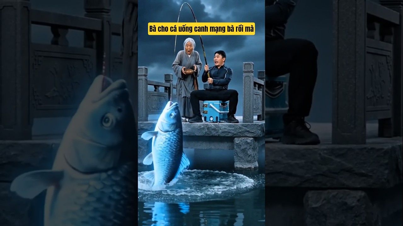 anh cần thủ câu cá ở sông mạnh bà và cái kết #cauca #fishing