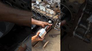 6 cylinder diesel engine piston ring rebuild #engine #dieselengine #shorts