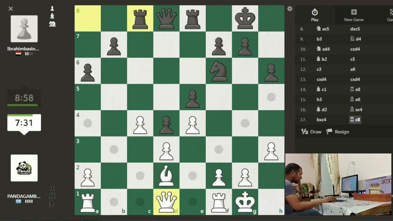 Intense Chess Battle vs Egyptian Opponent  Panda Gambit Strikes Again!
