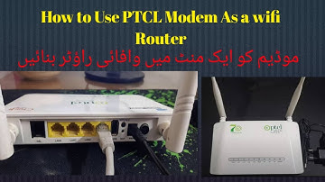 How to Use PTCL Modem As a WIFI Router Fresh setting