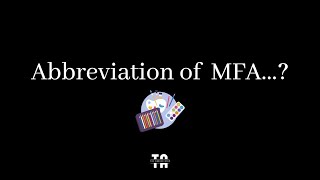 Abbreviation of MFA | Academic Degrees.