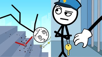 Ragdoll Break: Kick Loser vs Thief Puzzle: to pass a level - Satisfying ASMR Gameplay All Levels