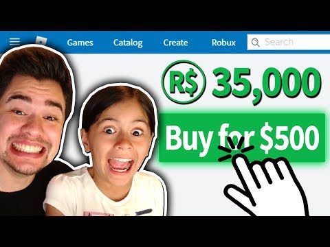 Giving My Little Sister 35 000 Robux 500 Worth Roblox Youtube - roblox download mediafire getting my sister robux