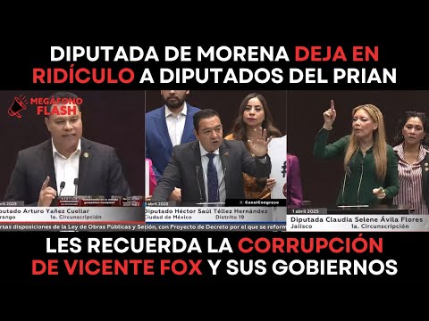 Diputada de #Morena le da tremenda arrastrada al #PRIAN en debate sobre corrupción