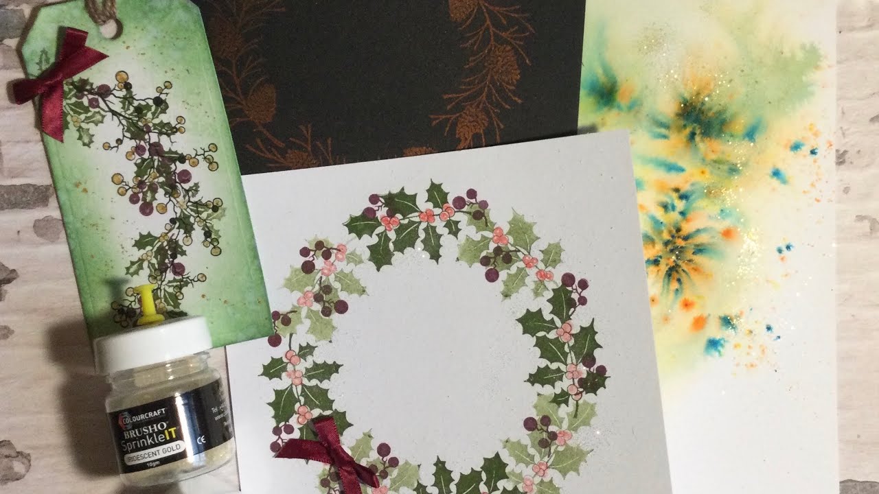 Brusho SprinkleIt Powders #laviniastamps