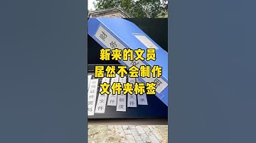 文件夹侧标签十秒就能制作一箱#办公技巧 #文员 #职场 #每天学习一点点 #excel