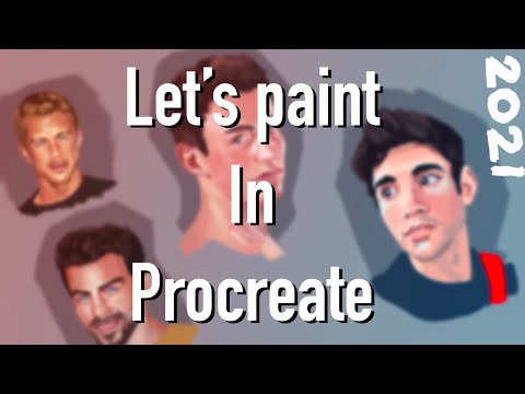 Drawing Faces - Where I’ve Been - Update - Procreate Speed Painting